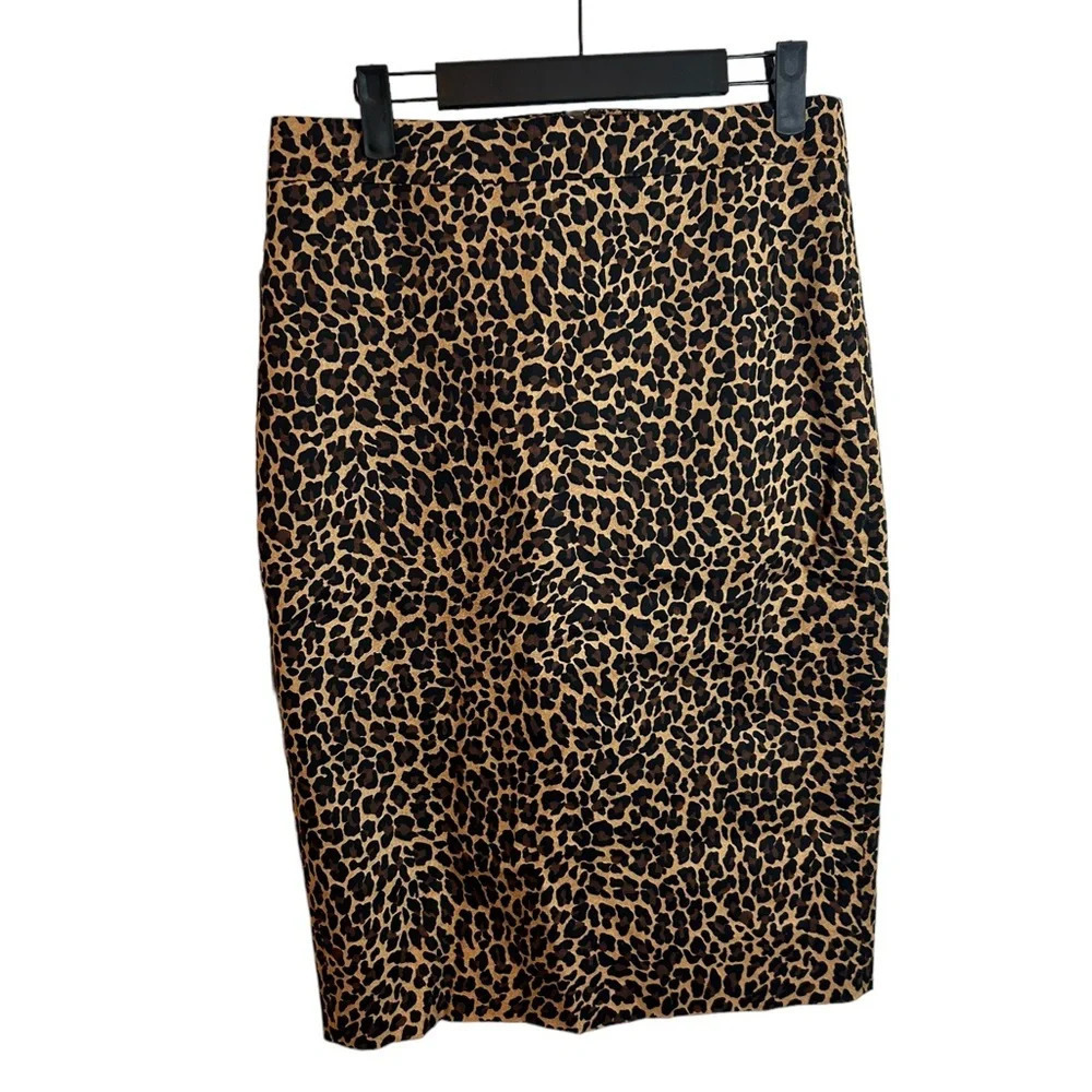 J.CREW LEOPARD NO. 2 PENCIL SKIRT - Picture 2 of 6
